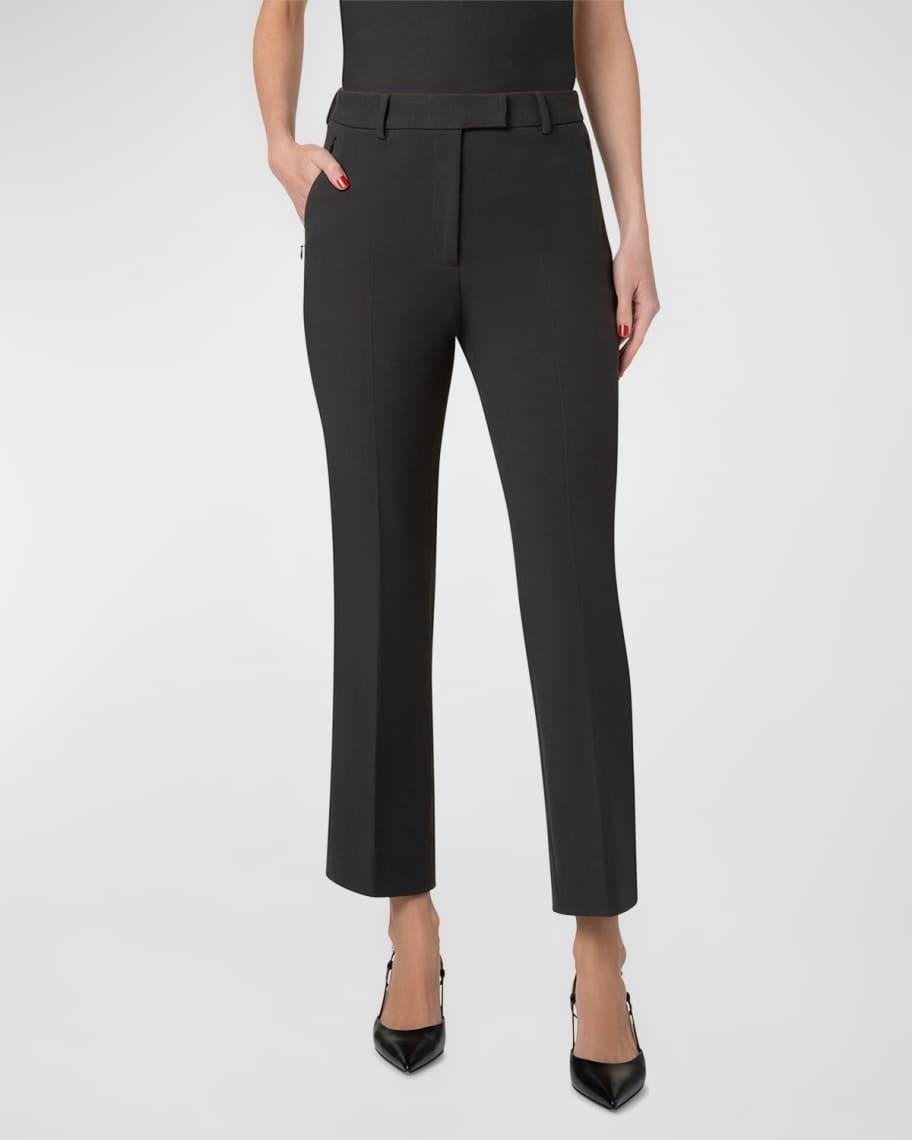 Francy Lyocell Gabardine Kick Flare Crop Pants Product Image