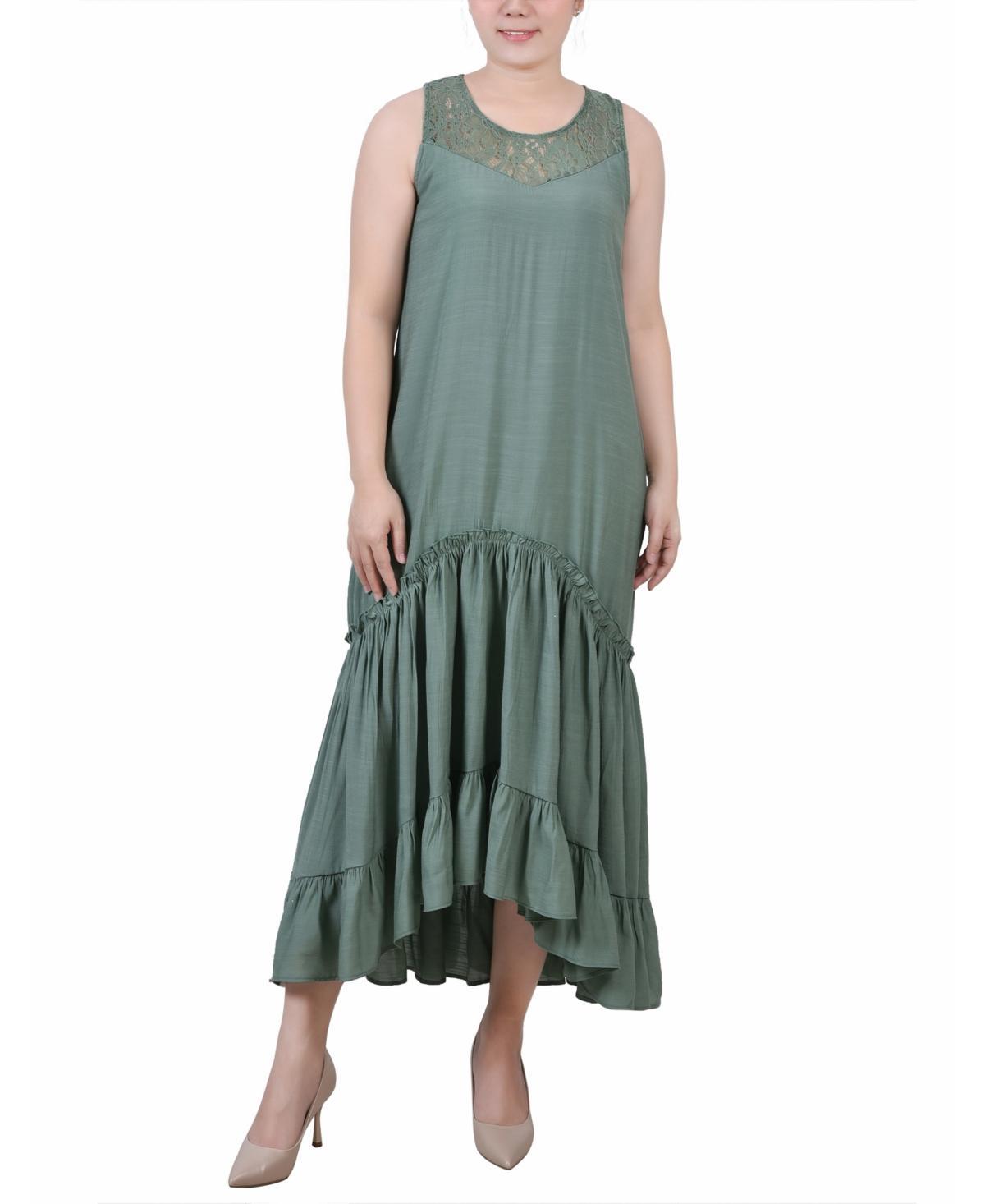 Petite Size Sleeveless Tiered Maxi Dress product image