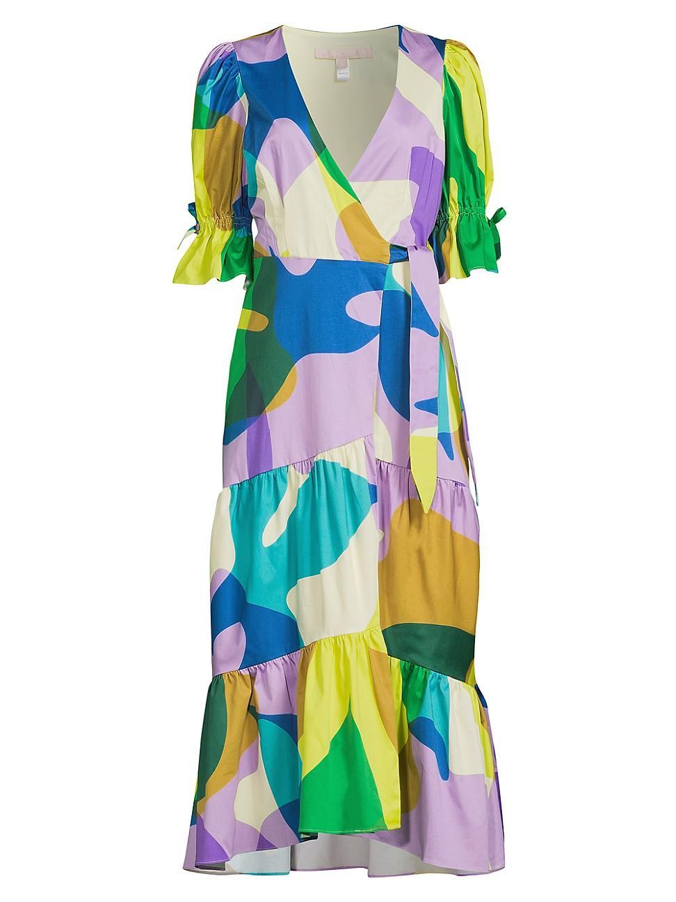 Womens Marisol Printed Wrap Dress Product Image