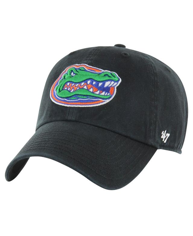 Mens 47 Brand Black Distressed Florida Gators Vintage-Like Clean Up Adjustable Hat Product Image