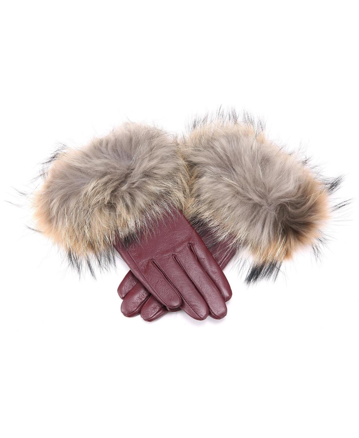 Womens Fur Strength Touchscreen Sheepskin Glove Product Image