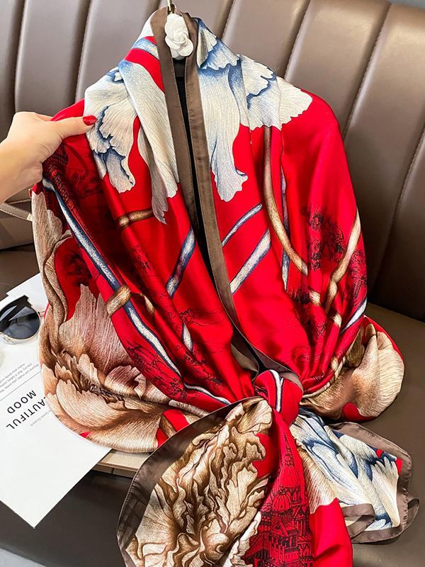 Flower Print Shawl&Scarf Product Image