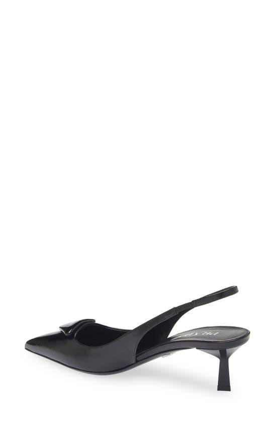 PRADA Pointed Toe Slingback Pumps In Black Product Image