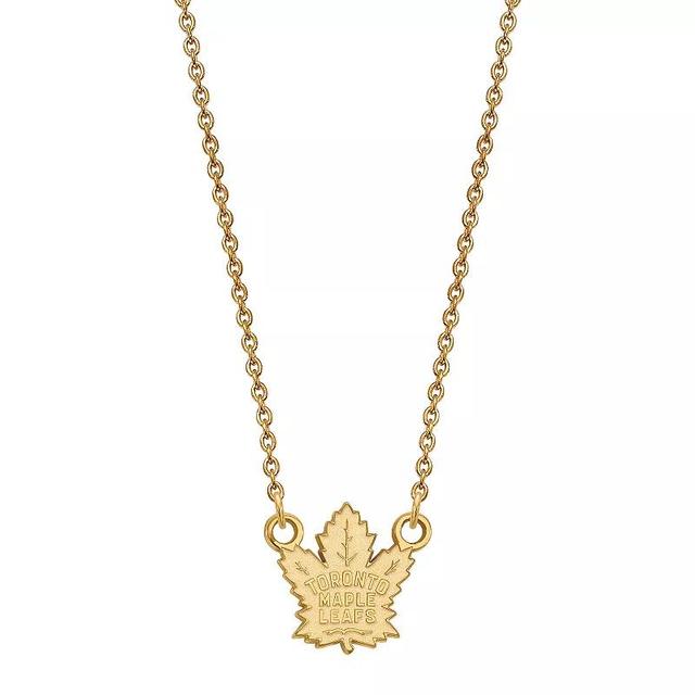 LogoArt Toronto Maple Leafs 14k Gold Small Logo Pendant Necklace, Womens 14k Yellow Gold Product Image