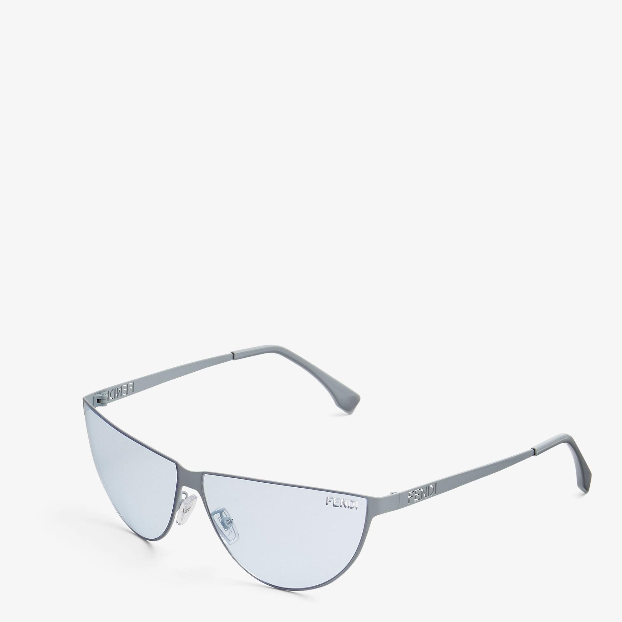 Fendi Cut OutLight blue metal sunglasses Product Image