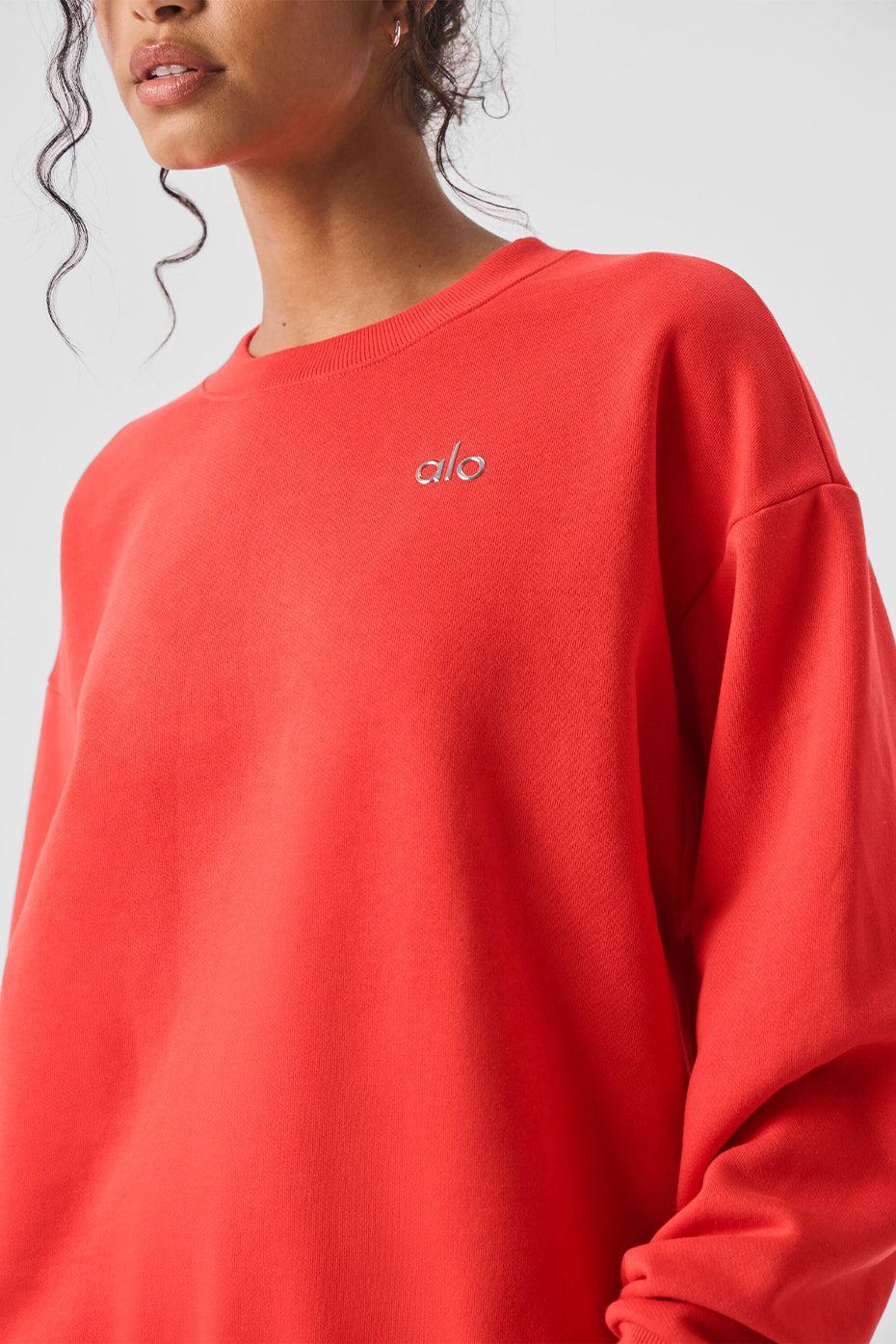 Accolade Crew Neck Pullover - Red Hot Summer Female product image