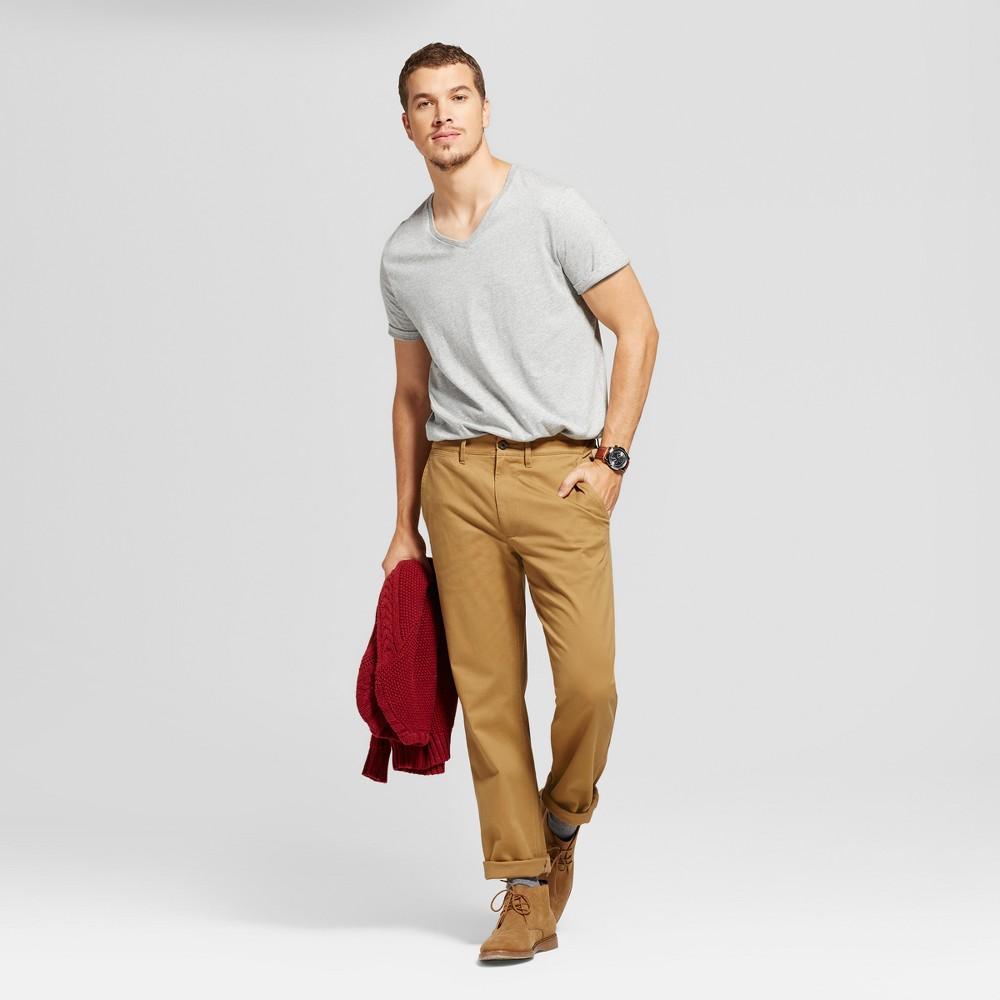 Mens Every Wear Straight Fit Chino Pants - Goodfellow & Co Dapper Brown 38x32 Product Image