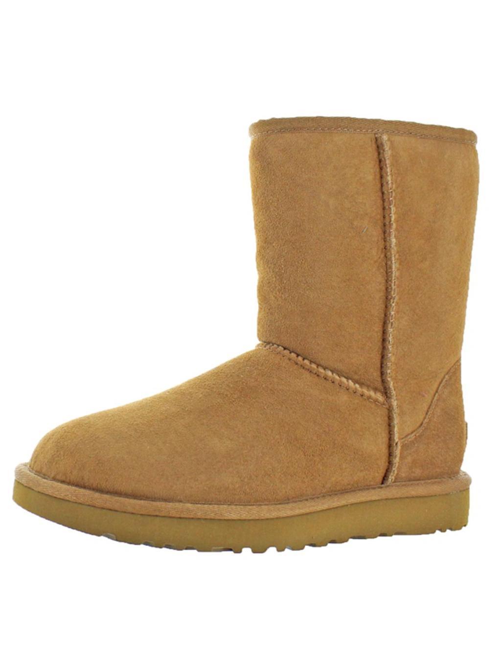 Classic Ii Genuine Shearling Lined Short Boot In Brown Product Image