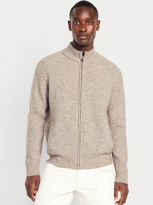 Shaker Stitch Zip Sweater Product Image