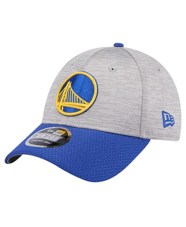 New Era Mens Heather Gray/Royal Golden State Warriors Active Digi-Tech Two-Tone 9Forty Adjustable Hat Product Image