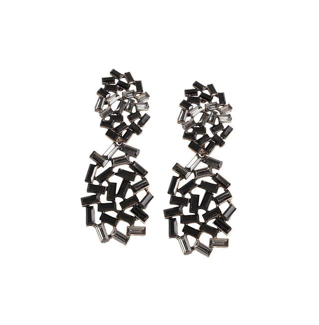 Sohi Womens Crystal Drop Earrings Product Image