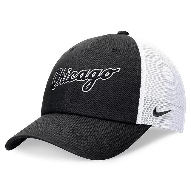 Mens Nike Chicago White Sox Evergreen Wordmark Trucker Adjustable Hat Product Image