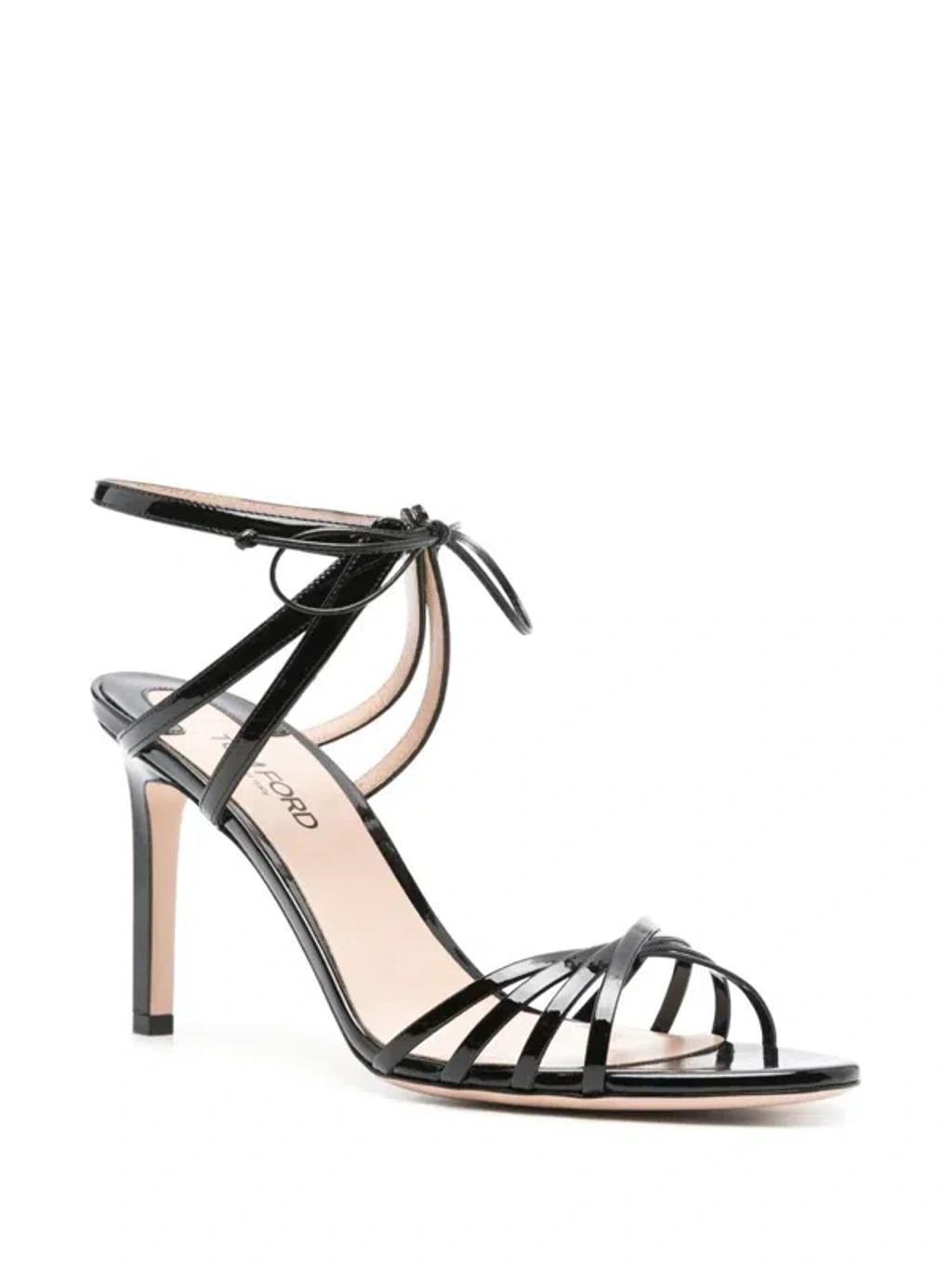 TOM FORD Patent Leather Sandals Shoes In Black Product Image