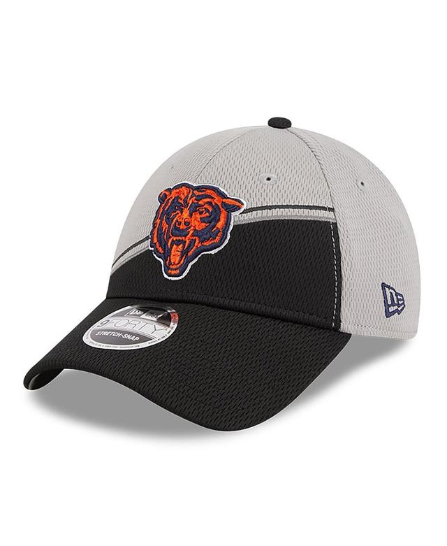 Mens New Era Gray/Black Chicago Bears 2023 Sideline 9FORTY Adjustable Hat Product Image