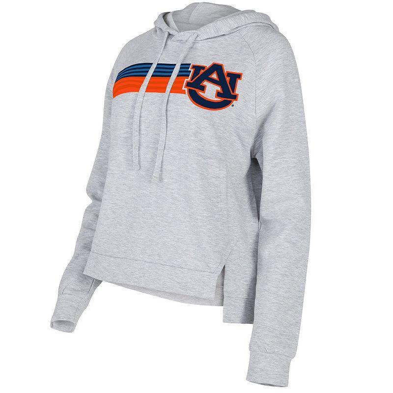 Womens Concepts Sport Gray Auburn Tigers CedarTri-Blend Raglan Pullover Hoodie Product Image