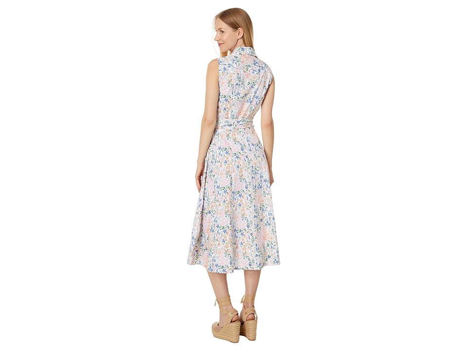 Tommy Hilfiger Sleeveless Floral Dress (Bright White Multi) Women's Dress Product Image