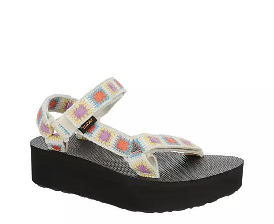 Teva Womens Flatform Crochet Outdoor Sandal Product Image