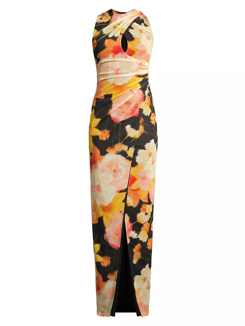 Eve Elaina Draped Floral Gown Product Image