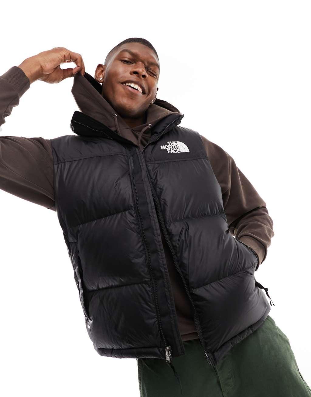 The North Face '96 Retro Nuptse down puffer vest in black Product Image