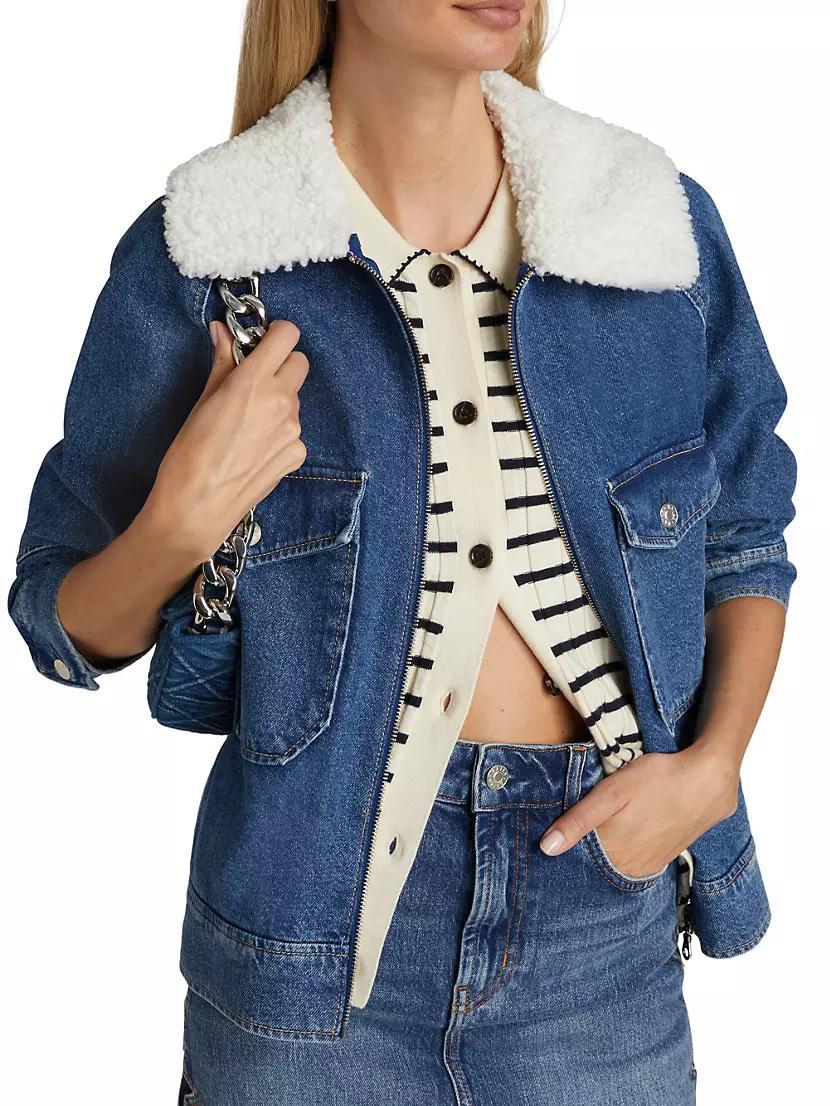 Cheyenne Zip-Up Denim Jacket Product Image