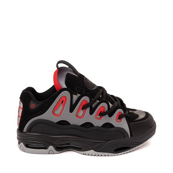 Mens Osiris D3 2001 Skate Shoe Light Grey / Red Product Image