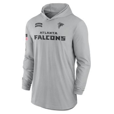 Atlanta Falcons Salute to Service Edge Mascot Lockup Men’s Nike Men's Dri-FIT NFL Long-Sleeve Hooded Top Product Image