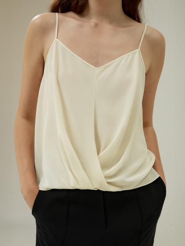 Thin-Strap Crêpe de Chine Cami Product Image