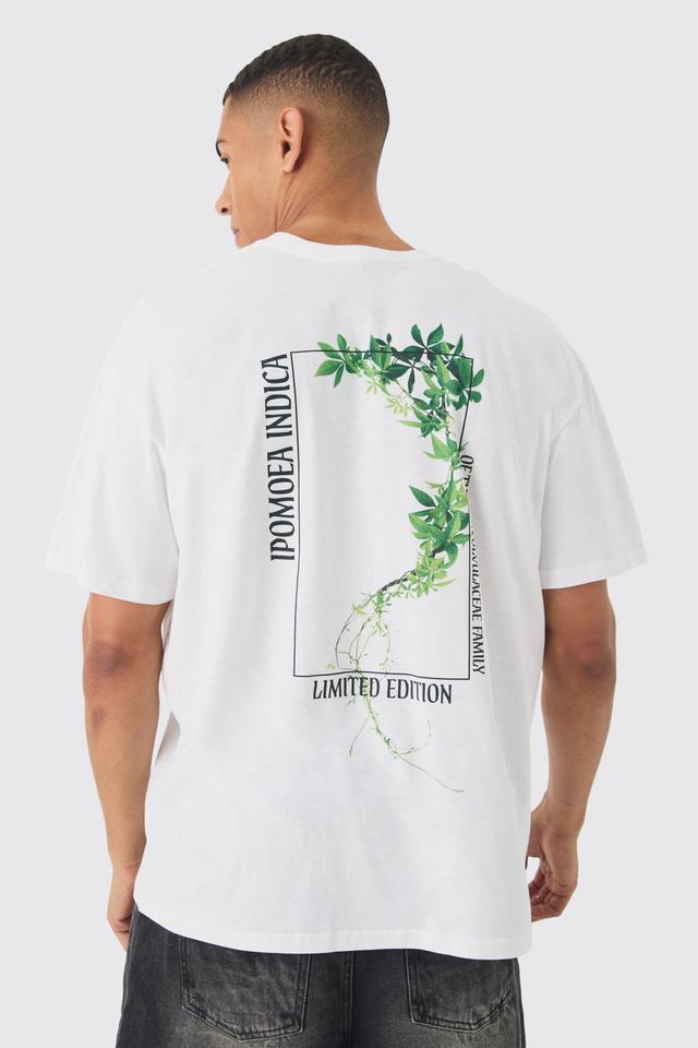 Slim Plant Print T-shirt | boohooMAN USA Product Image