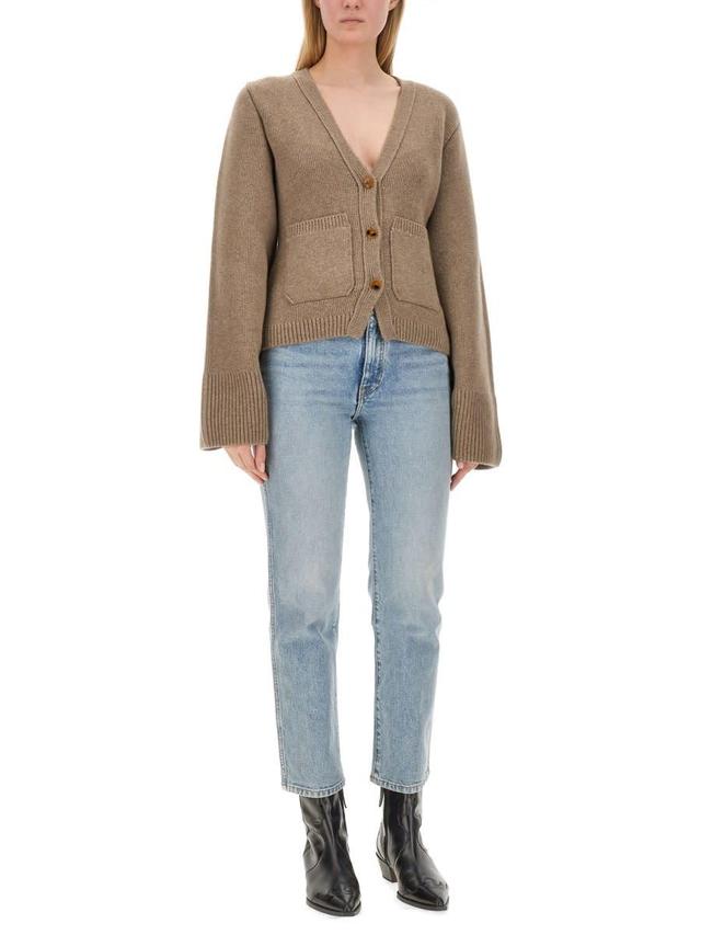 Camel Cashmere Icon Cardigan In Nude & Neutrals Product Image