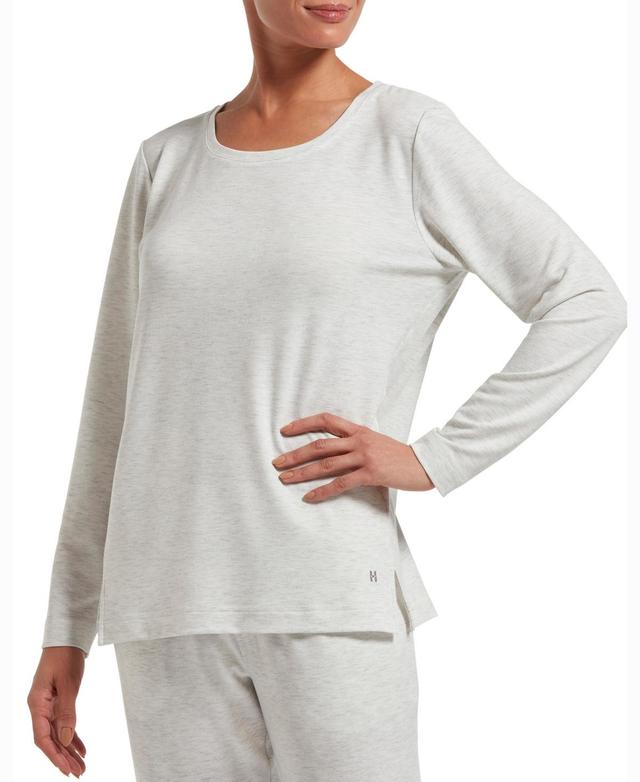 Hue Solid Long Sleeve Lounge T-Shirt Product Image