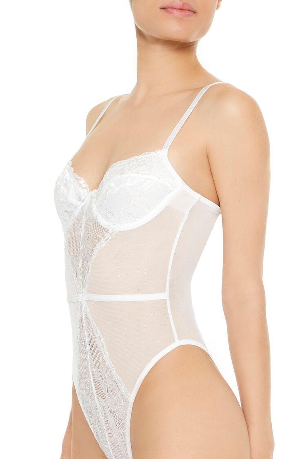 Mesh & Lace Lingerie Bodysuit | Forever 21 Product Image