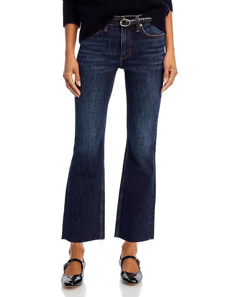 Womens Peyton Mid-Rise Ankle Bootcut Jeans Product Image