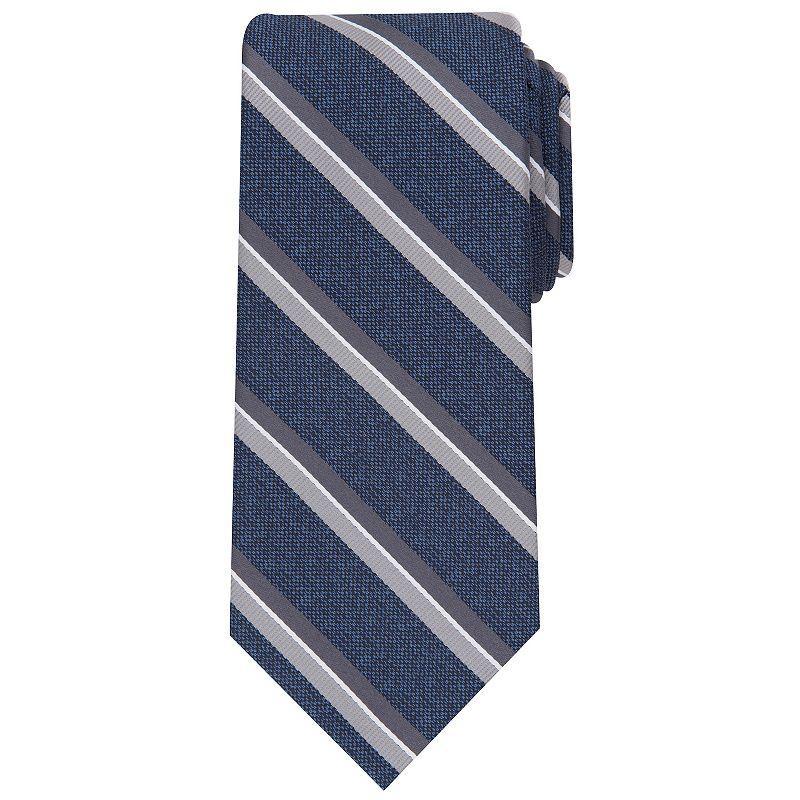 Mens Bespoke Striped Tie, Blue Madison Product Image