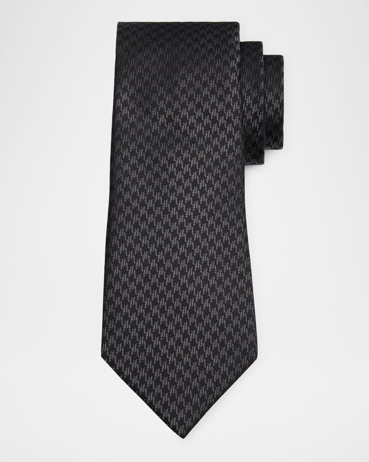 Men's Houndstooth Silk Tie Product Image