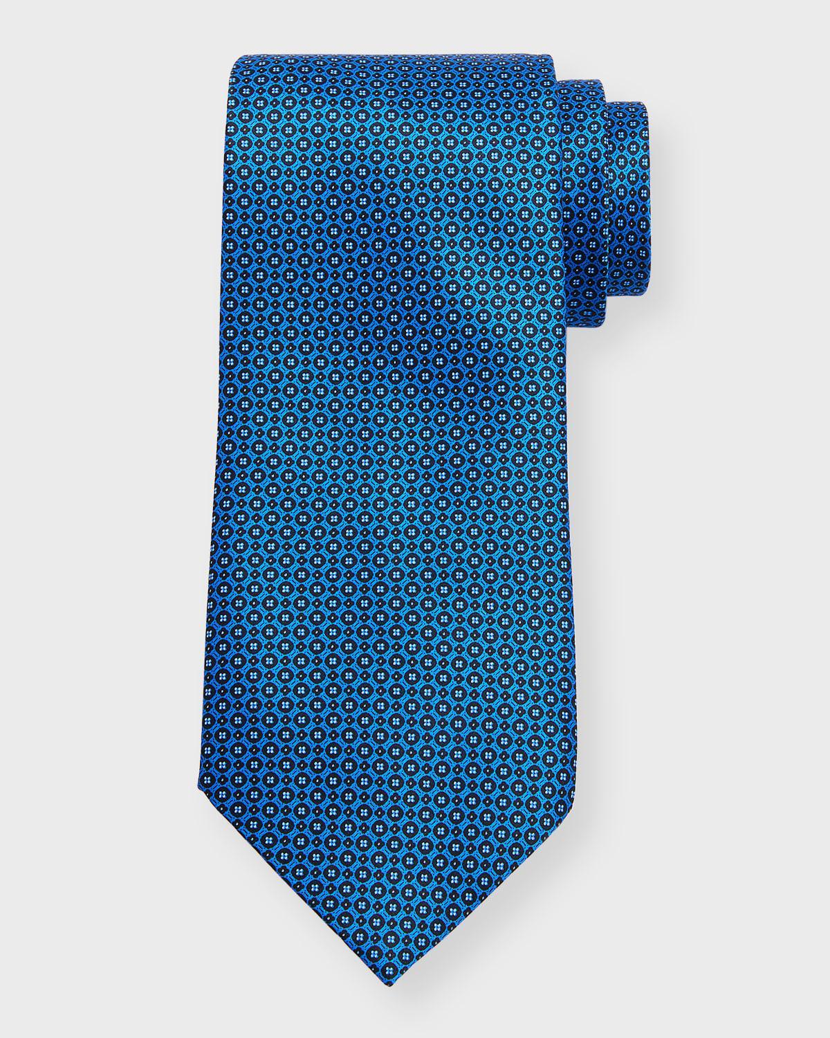 Men's Silk Micro-Geometric Tie Product Image