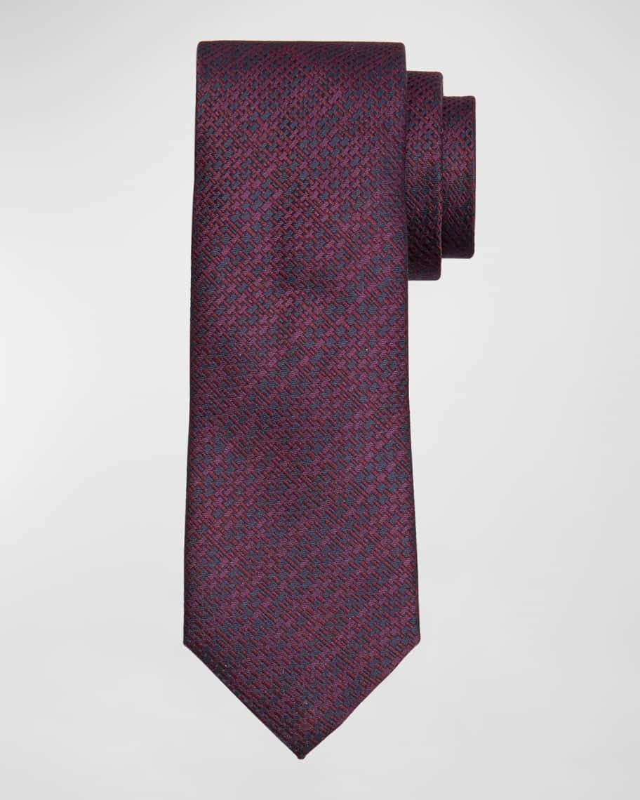 Mens Microfantasy Silk Melange Tie Product Image