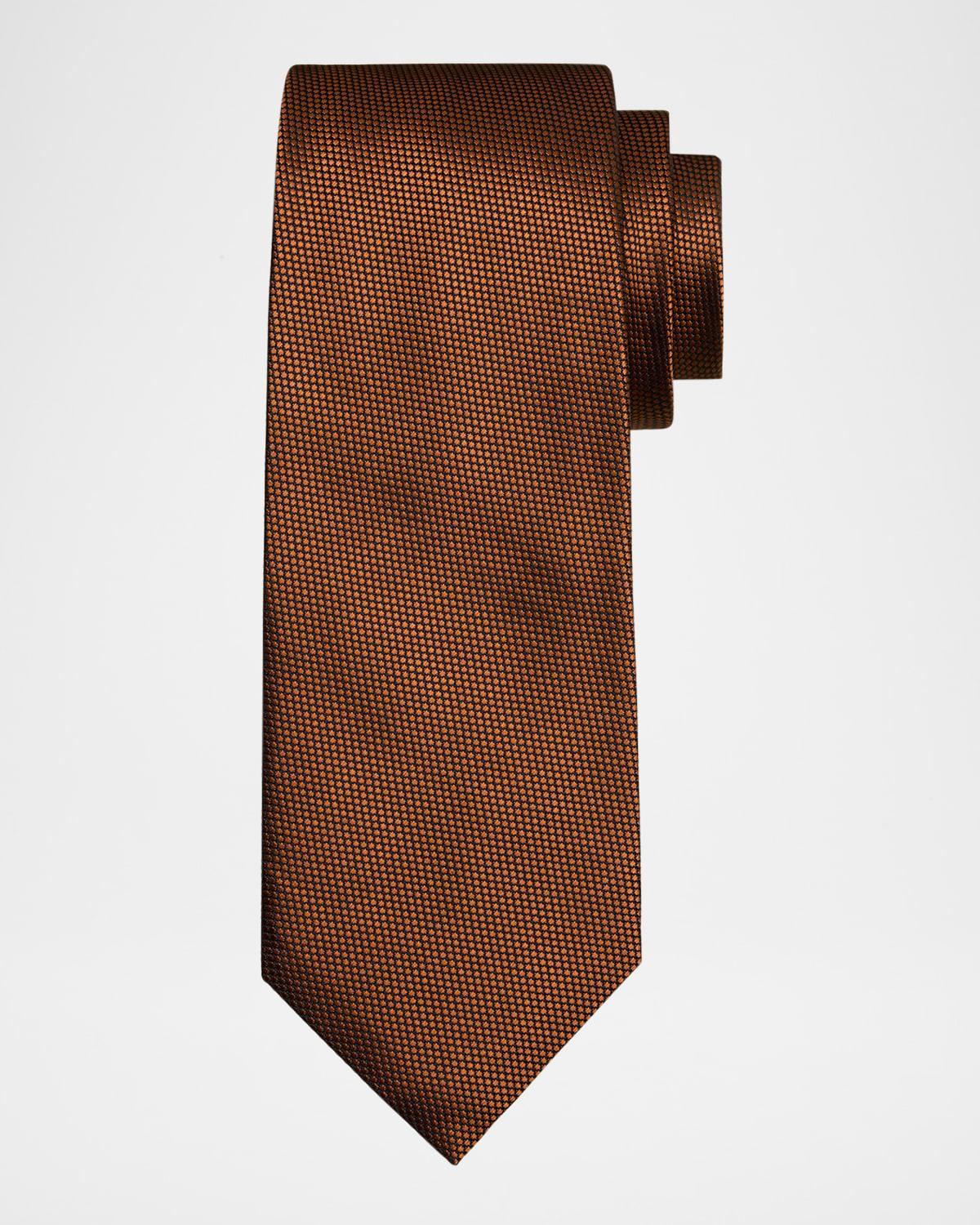 Mens Solid Silk Tie Product Image