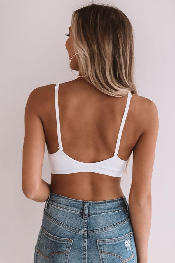 Suite Life Seamless Bralette in White Product Image