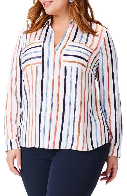 NIC+ZOE Painted Stripe Shirt Product Image