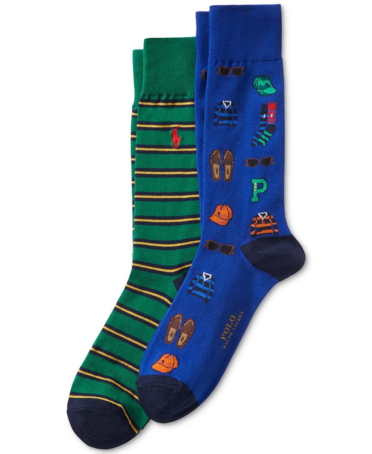 Polo Ralph Lauren Mens 2-Pk. Preppy Icon Slack Socks Product Image