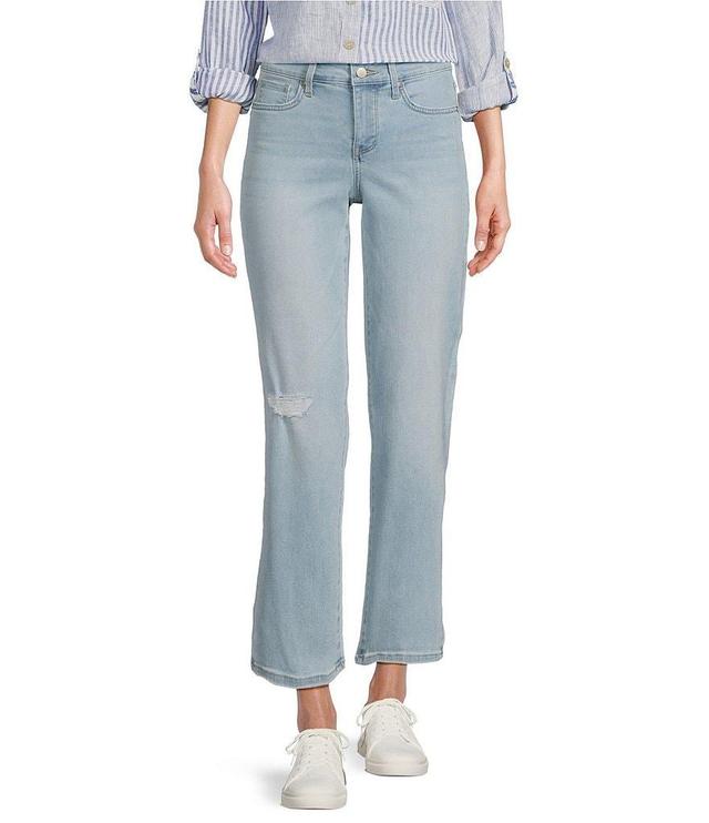 NYDJ Relax Piper Mid Rise Slim Fit Stretch Denim Crop Jeans Product Image