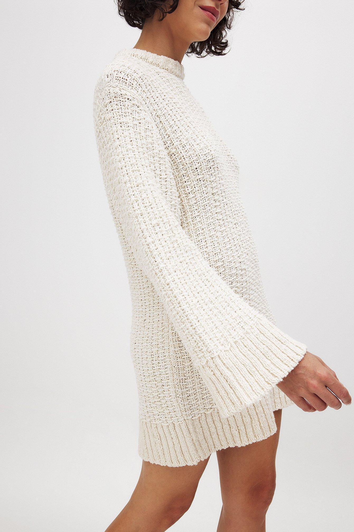 Knitted Long Sleeve Mini Dress Product Image