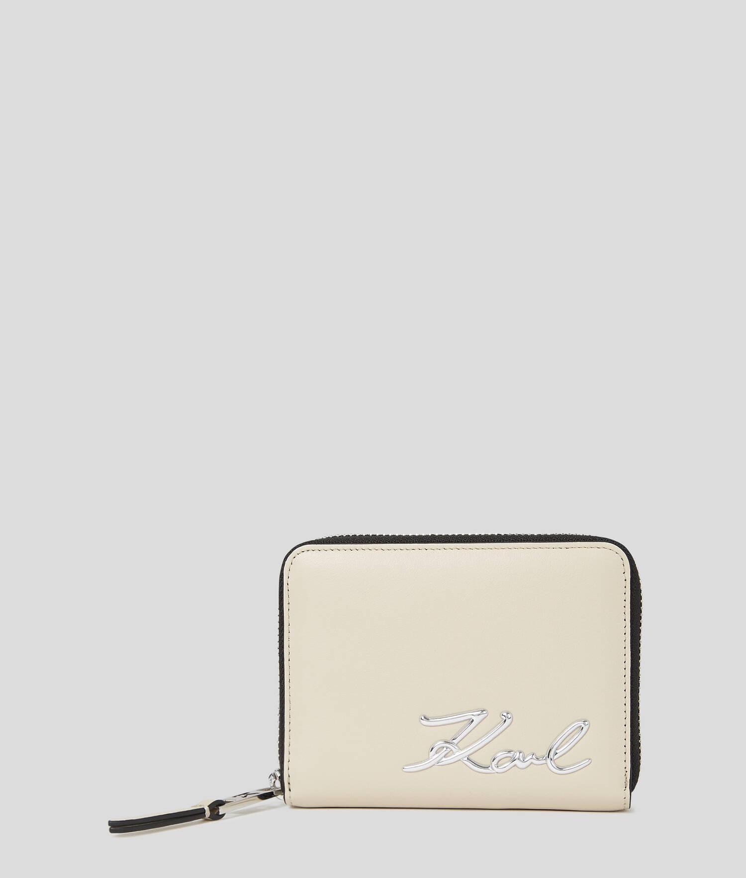 K/SIGNATURE MEDIUM ZIP WALLET Product Image