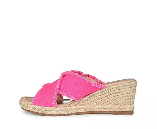 Journee Collection Shanni Womens Wedge Sandals Product Image