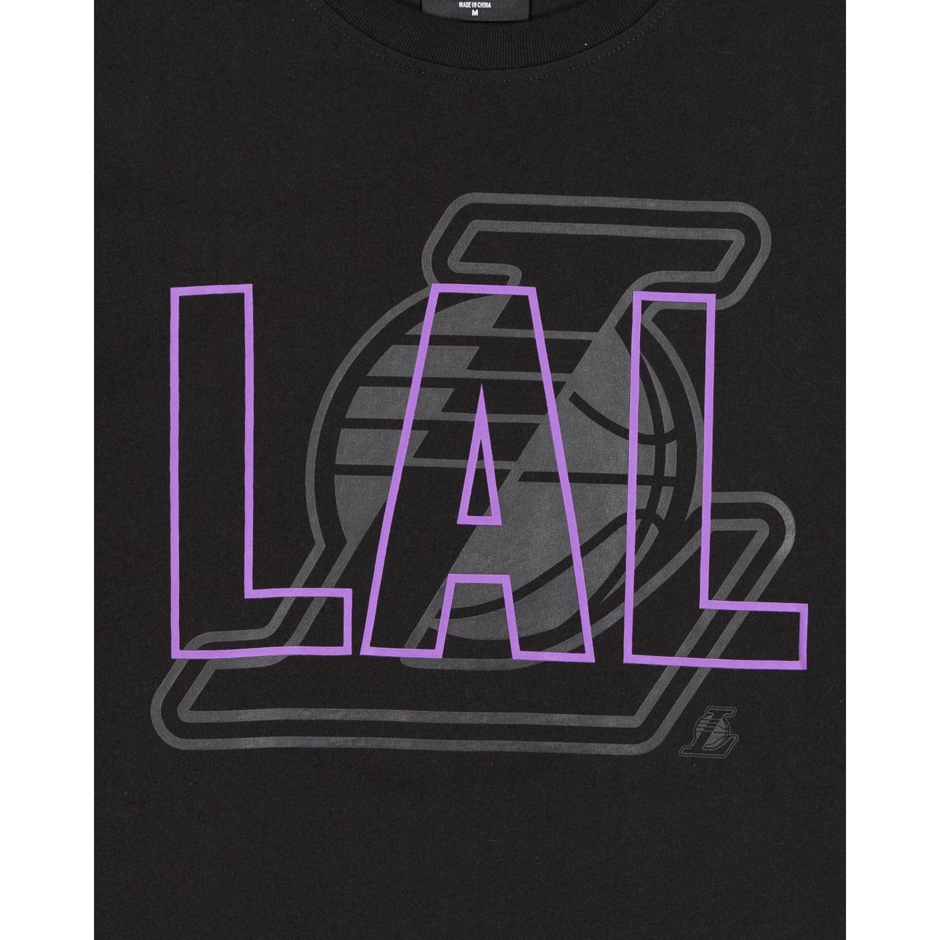 Los Angeles Lakers 2023 City Edition Black T-Shirt Male Product Image