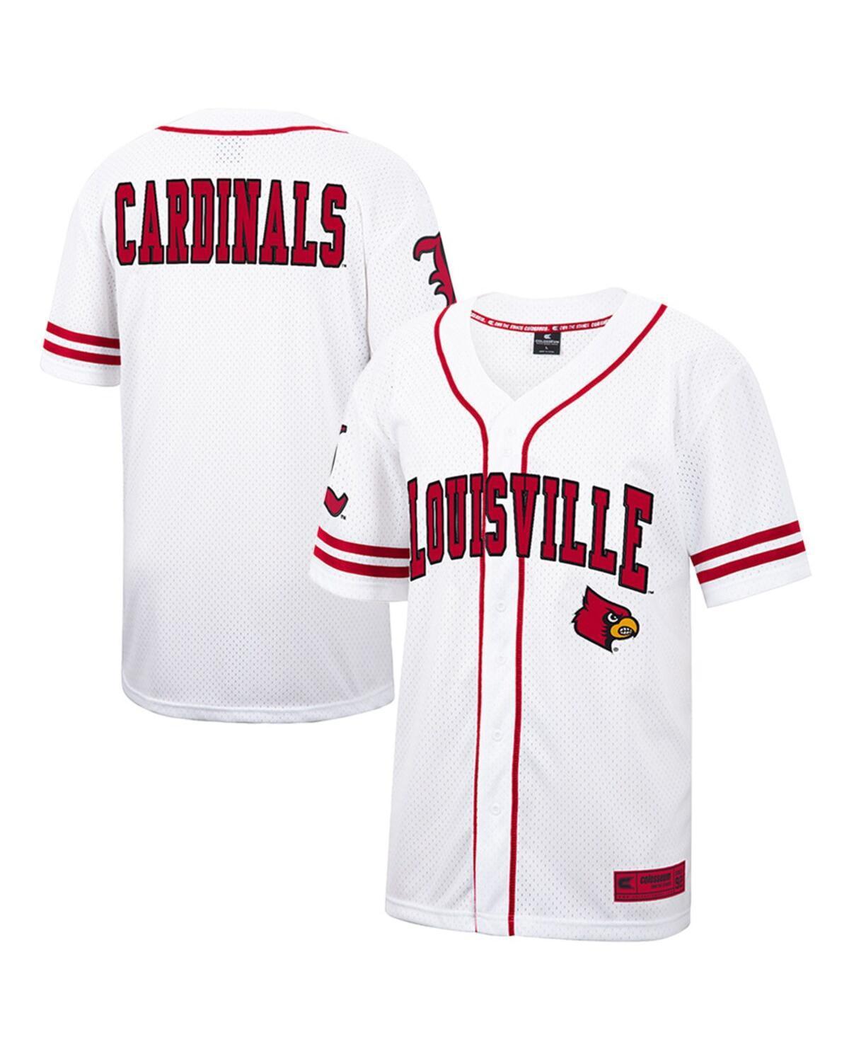 Mens Colosseum Louisville Cardinals Free Spirited Mesh Button-Up Baseball Jersey Product Image