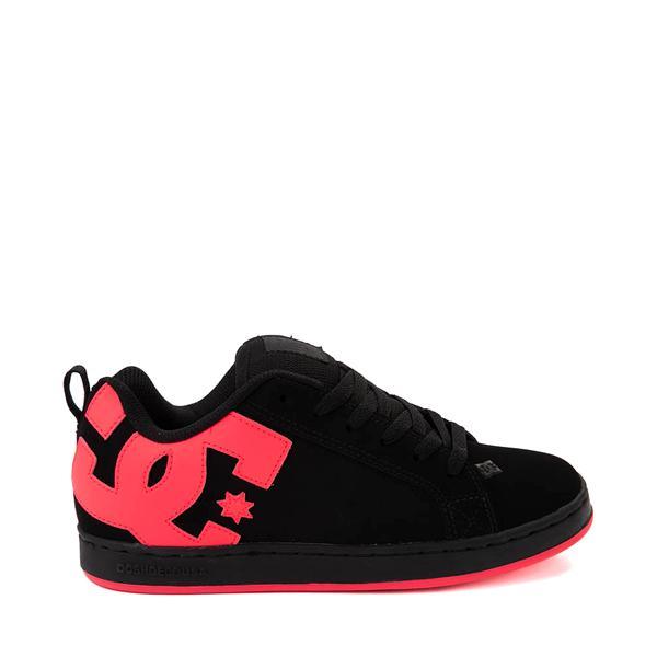 Womens DC Court Graffik Skate Shoe - Black / Hot Pink Product Image