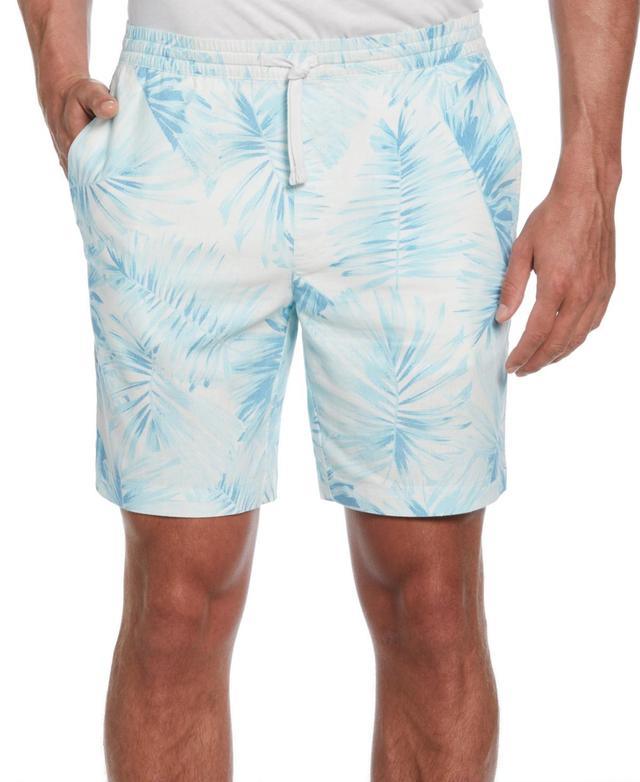 Cubavera Mens Palm Print Drawstring 8 Shorts Product Image