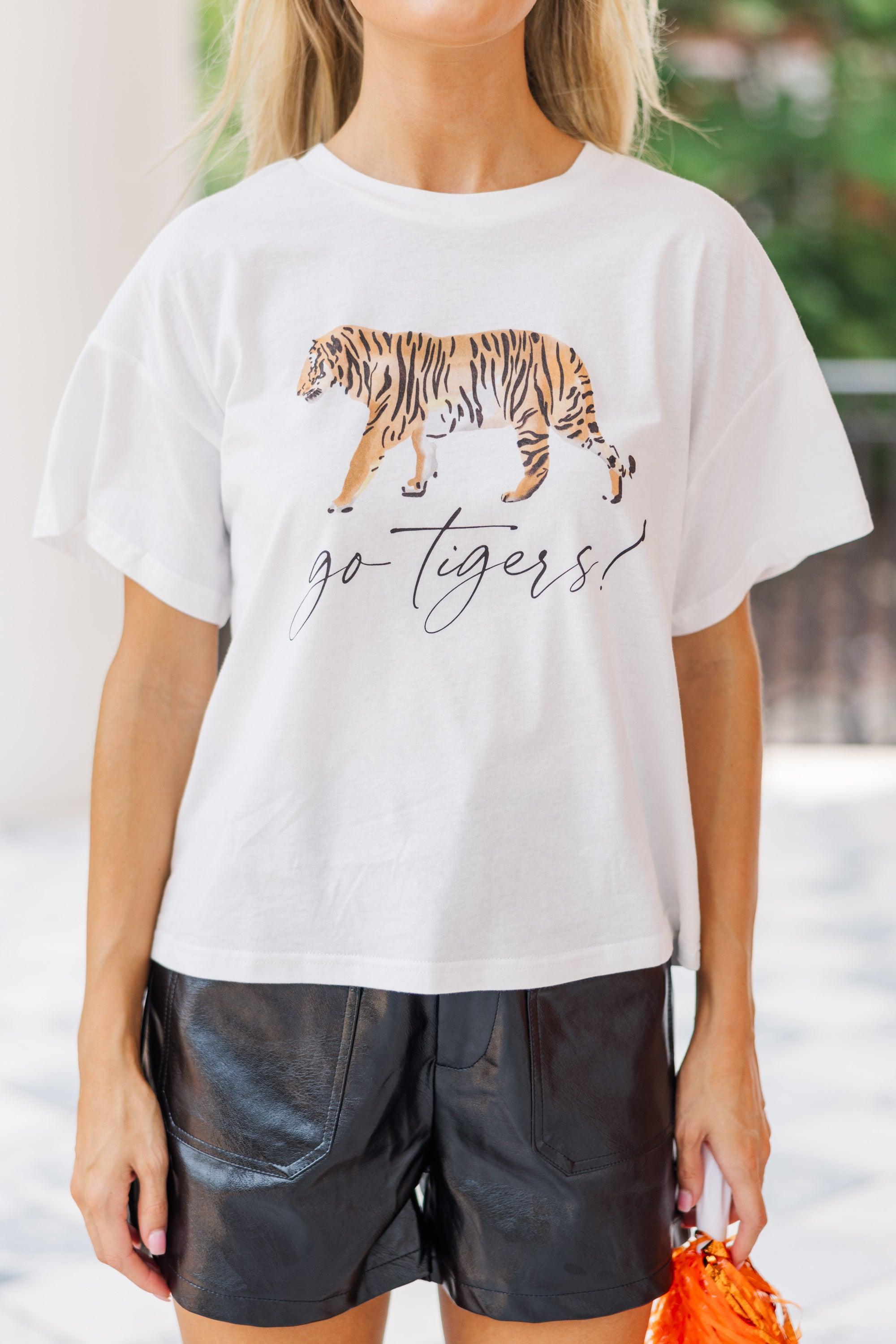 Go Tigers! White Graphic Tee Female Product Image