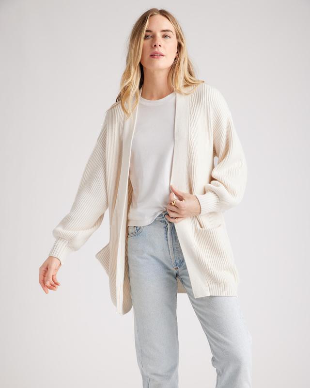 100% Organic Cotton Oversized Cardigan Product Image